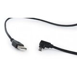 Gembird CCB-USB2-AMMDM90-6 dvostranski pravokotni kabel microUSB 1,8 m črn, (5000136462) | Shoptok.si