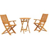  Sklopivi bistro set 3 kom. Smeđa Čvrsto drvo akacije | shoptok.hr