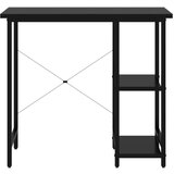 vidaXL Računalniška miza črna 80x40x72 cm MDF in kovina | Shoptok.si