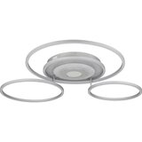 Globo 67824-60 - prigušiva LED plafonska lampa MILES 60W/230V 80,8x99,2 cm srebrna + daljinski upravljač Cene