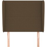  Uzglavlje s ušima tamnosmeđe 103x23x118/128 cm od tkanine | Eponuda.ba