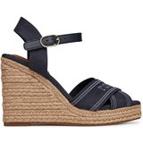 Tommy Hilfiger Espadrile Espad High Wedge FW0FW08668 Mornarsko modra | Shoptok.si