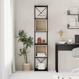 Marckeric Črn/kremno bel regal 36x179 cm Anya – | Shoptok.si