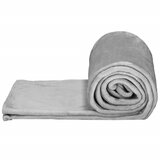  Deka od poliestera 150 x 200 cm - Svijetlo siva | shoptok.hr