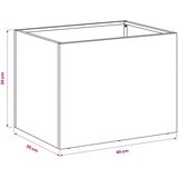  Vrtna saksija 2 kom. Crna 40 x 30 x 30 cm Čelična vrata | shoptok.hr