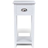  Nočna omarica z 1 predalom bela, (20624223) | Shoptok.si