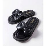 Gemre Black flip-flops with a bow Lende | shoptok.hr