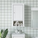  The Living Store Kopalniška stenska omarica BERG bela 40x27x71,5 cm borovina - Kopalniška Stenska Omarica, (21444314) Cene