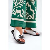 Boto Flat Heeled Sandals With Decoration Eco Leather Silver Tillireta Cene