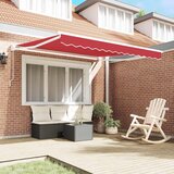  Povlačivi tende Crvena 350 x 250 cm 100% Poliester i Aluminij | shoptok.hr