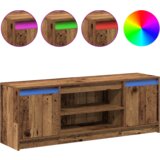 TV komoda s LED starim drvom 139.5x34x50 cm od inženjerskog drva | shoptok.hr
