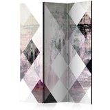  Paravan u 3 dijela - Rhombic Chessboard (Pink) [Room Dividers] 135x172 | shoptok.hr