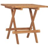 The Living Store Zložljiva vrtna mizica 50x50x50 cm trdna tikovina - Vrtna Mizica, (21471382) Cene
