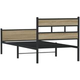  Okvir kreveta bez madraca boja hrasta sonome 75 x 190 cm drveni | shoptok.hr