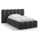 Micadoni Antracitno sivi tapecirani krevet s prostorom za odlaganje s podnicom 90x200 cm Lupine – | shoptok.hr
