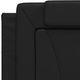  Jastuk za uzglavlje crni 100 cm od umjetne kože | shoptok.hr