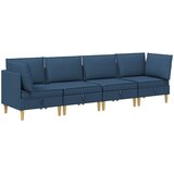  Set namještaja za dnevni boravak s jastukom 4 pcs Plava Tkanina | shoptok.hr