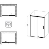 Ravak X08VG0C00Z1 Roll RODP2 120 tuš vrata | Shoptok.si