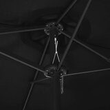  Vrtni suncobran s aluminijskom šipkom 460 x 270 cm crni | shoptok.hr