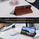SUNSKY Eleganten ovitek etui iz umetnega usnja za Samsung S26 Ultra, Rdeč | Shoptok.si
