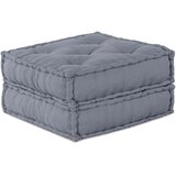  2-sedežni modularni pouf kavč preklopni siv tkanina, (22046048) | Shoptok.si