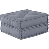  Dvosjed Modularni Pouf Sofa Konvertibilni Sivi Tkanina Cijene