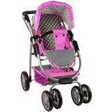 Kolica za lutke 2-in-1 Carrycot Stars - siva | shoptok.hr