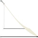 Tenda na uvlačenje krem 200 x 150 cm od tkanine i čelika | shoptok.hr