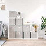  Sklopive kutije za pohranu 10 kom smeđe 32x32x32 cm od tkanine | shoptok.hr
