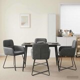  Trpezarijske stolice 4 pcs Baršun Tamnosiva 59 x 56,5 x 86 cm | shoptok.hr