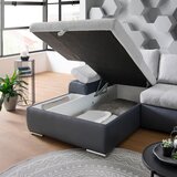 XORA SEDEŽNA GARNITURA, gladka tkanina svetlo siva, temno siva | Shoptok.si