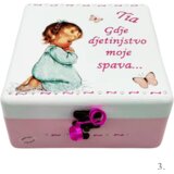 Unikatne škatlice za krst, rojstni dan – Darilo, ki ohranja najposebnejše spomine deklic - 3. 16x16x10cm -16525 | Shoptok.si