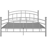 Posteljni okvir siv kovinski 140x200 cm, (20647500) | Shoptok.si