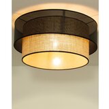  plafonska svetiljka borho 1xE27/60W/230V, prečnik 50 cm, crna/juta | Eponuda.com