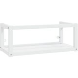 Maison Chic Stenski kopalniški regal - Umivalniška omarica bel 79x38x31 cm železo, (21759022) Cene