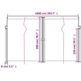  Bočna tenda na uvlačenje bijela 200x1000 cm | shoptok.hr