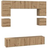  Set TV komoda 8 kom. Umjetnički hrast Konstruirano drvo | shoptok.hr