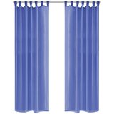 Furnova Prosojne zavese 2 kosa 140x225 cm kraljevsko modre barve, (21917568) | Shoptok.si