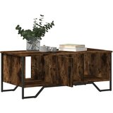 vidaXL Klubska mizica dimljeni hrast 100x51x40 cm inženirski les | Shoptok.si