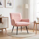  Fotelja Ružičasta Bouclé - Ružičasta | shoptok.hr