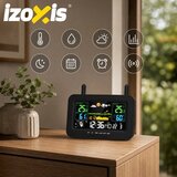 Izoxis 27746 brezžična meteorološka postaja s senzorjem in zaslonom v barvah | Shoptok.si