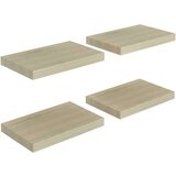 vidaXL Stenske police 4 kosi barva hrasta 40x23x3,8 cm MDF | Shoptok.si