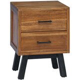  Noćni ormarić Prirodna 40 x 35 x 55 cm Čvrsto teak drvo | Eponuda.com