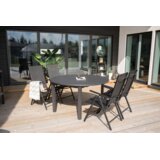 Venture Home Marbella okrugli vrtni blagovaonski stol ⌀140 cm, crni | shoptok.hr