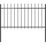  Vrtna ograda Woerden s vrhom koplja čelik 181x100 cm crna | Eponuda.com