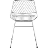 Premier Housewares Kovinski jedilni stol v srebrni barvi District – | Shoptok.si