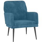  Fotelj moder 62x79x79 cm žamet, (20701635) | Shoptok.si