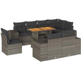  9-dijelni set vrtnih sofa od poliratana s jastucima sivi | shoptok.hr