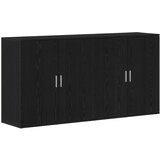 vidaXL Stranske omare 2 kosa Črni oreh 79x38x80 cm Inženirski les | Shoptok.si