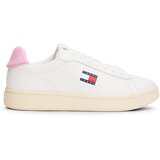 Tommy Jeans Niske tenisice 'ARCHIVE 98' ecru/prljavo bijela / mornarsko plava / svijetloroza / crvena | shoptok.hr